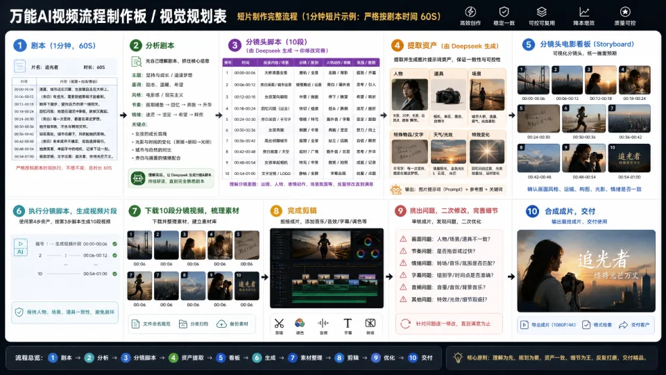 万能思路,不管你用什么平台去制作AI视频