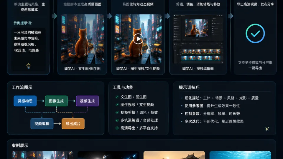 不用硬背咒语!即梦AI绘画的“懒人公式”,3步稳定出好图